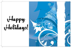 blue xmas holidays