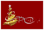 red xmas tree